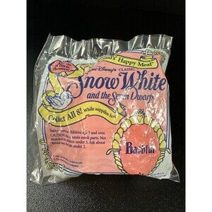 Vintage 1992 McDonald’s Disney Snow White Bashful Happy Meal Toy – Sealed
